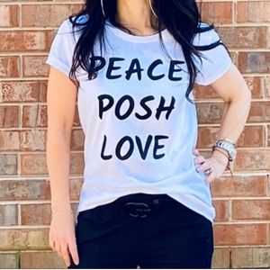 PEACE POSH LOVE, Graphic T-shirt